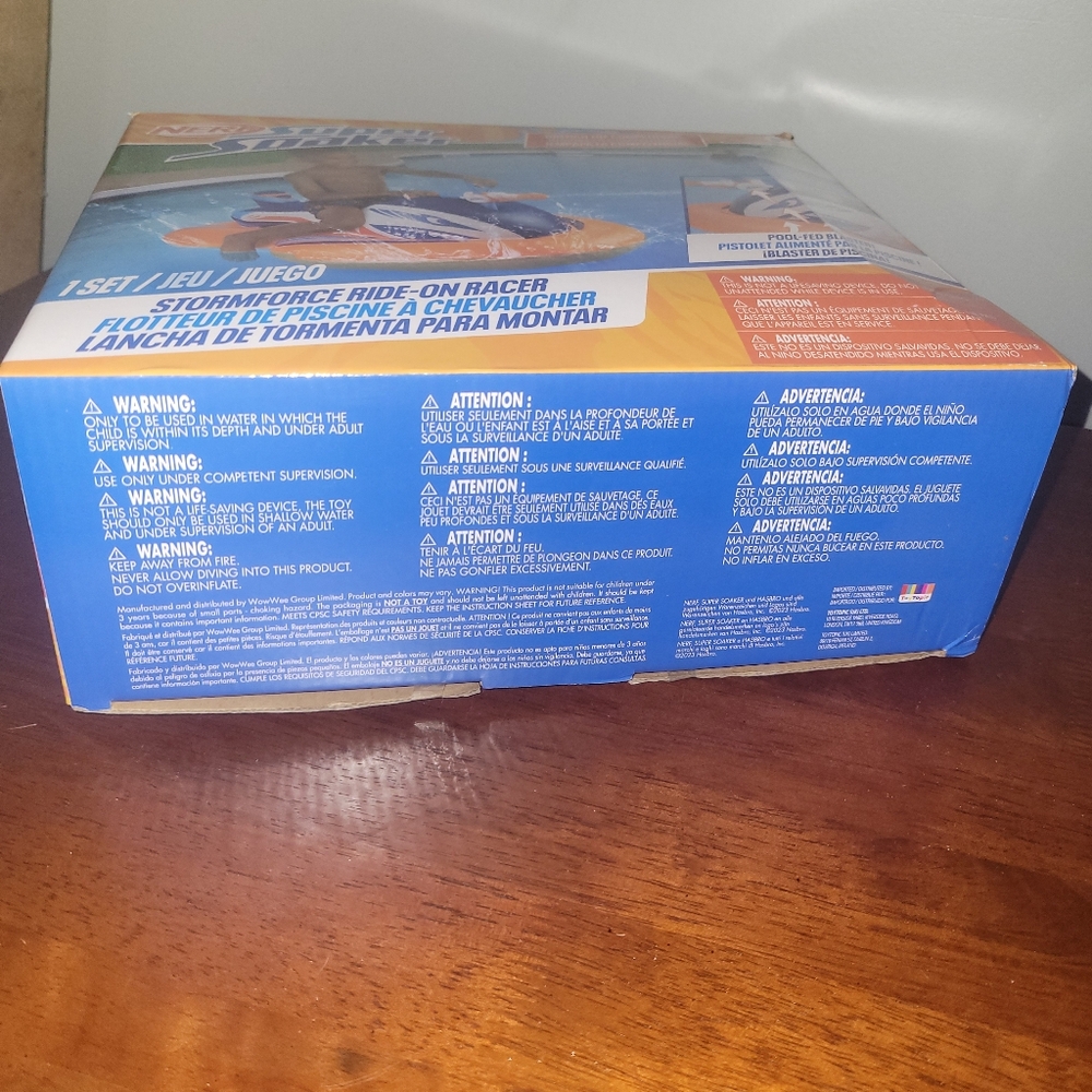 NERF Super Soaker Stormforce Ride-On Racer – Inflatable Pool Float - New - Picture 6 of 7